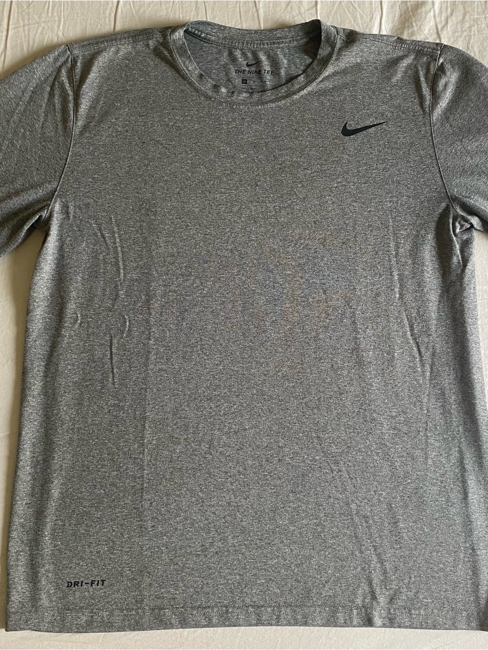 Nike Grey Dri-FIT Long Sleeves Athletic Cut Size M